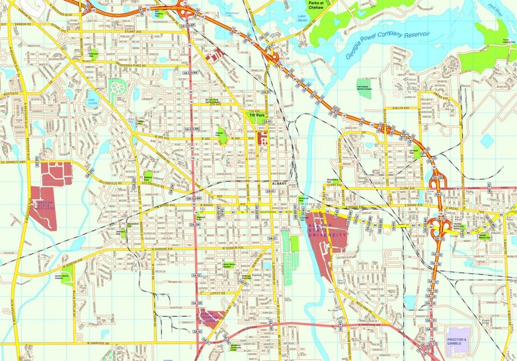 Albany map