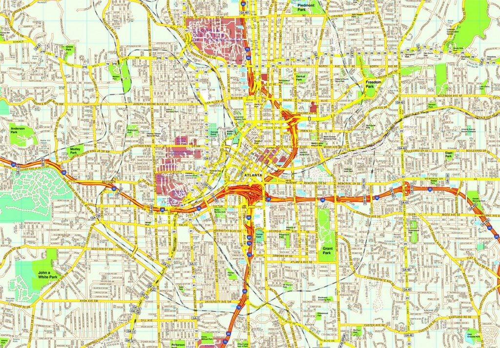 Atlanta map