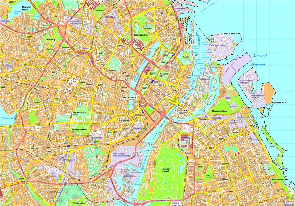 Copenhagen map