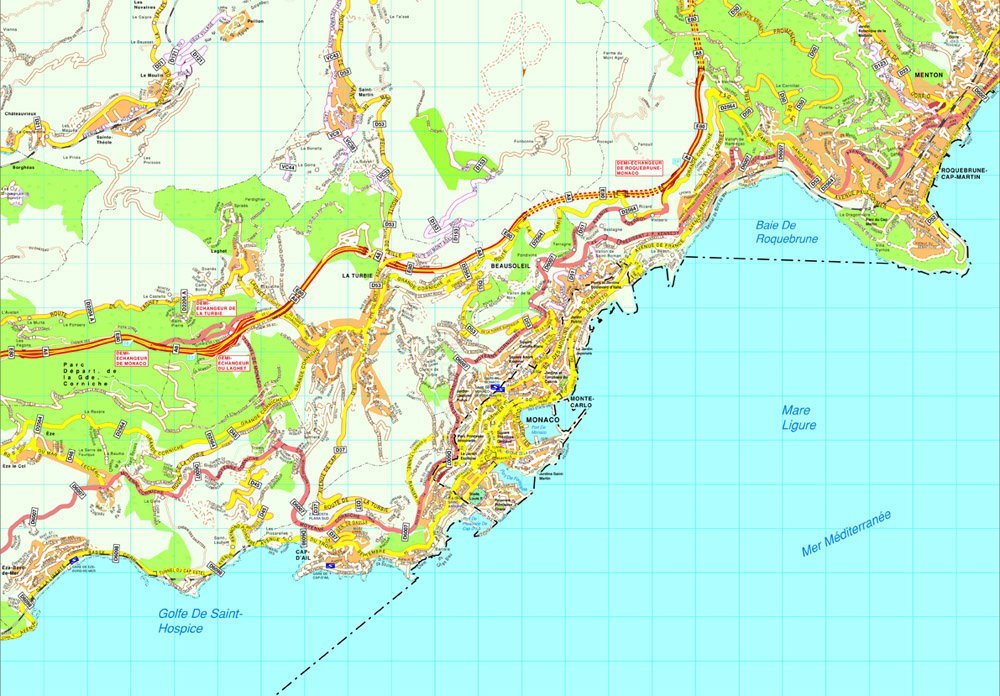 Monaco map