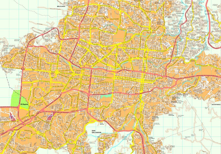 San Salvador map