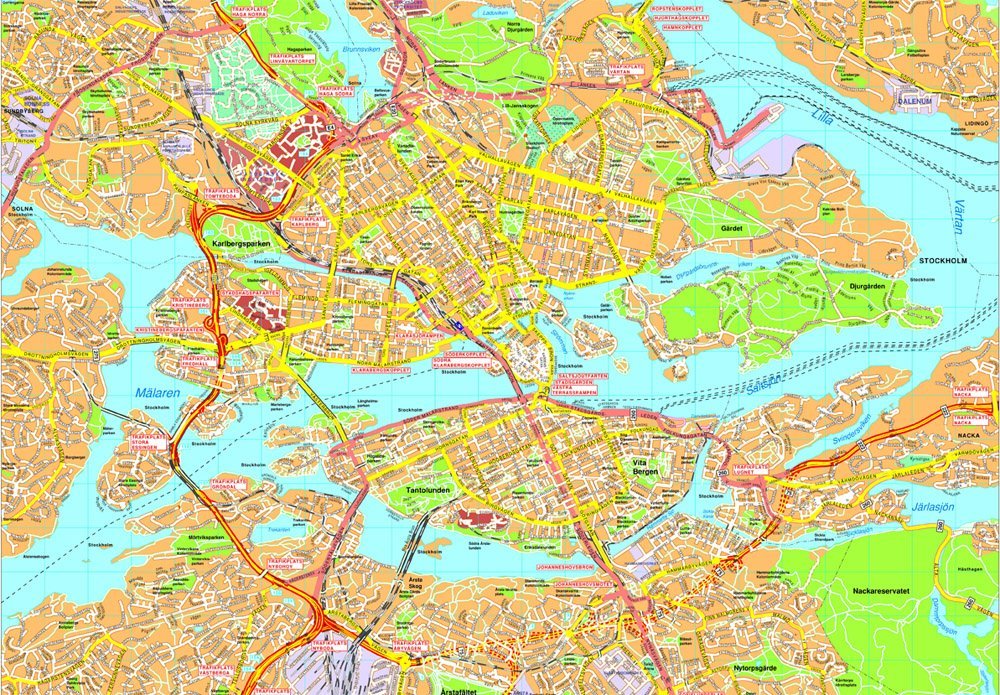 Stockholm map