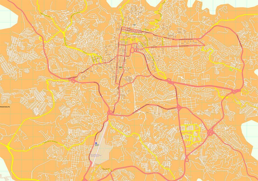 Tegucigalpa map