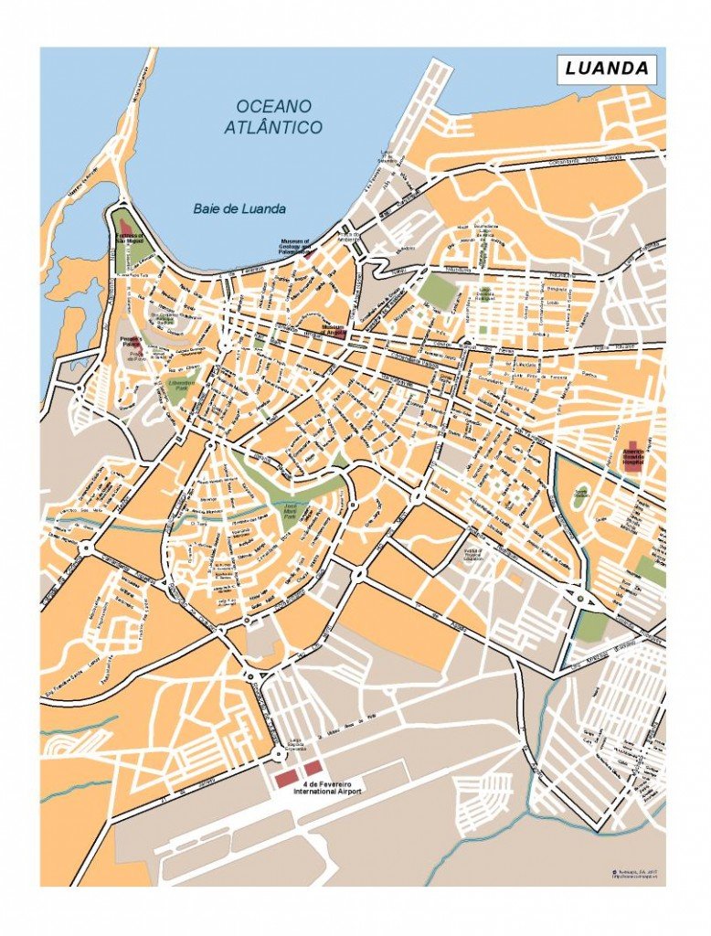 luanda vector map