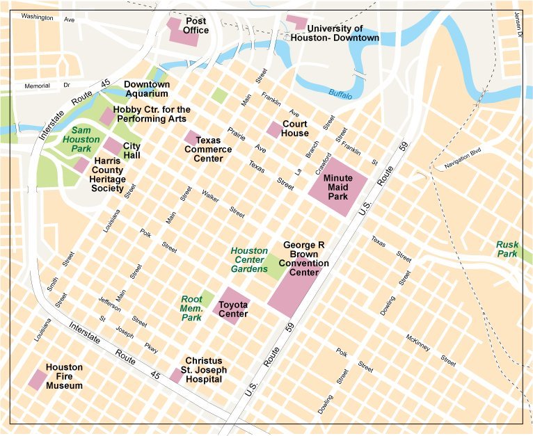 Houston map