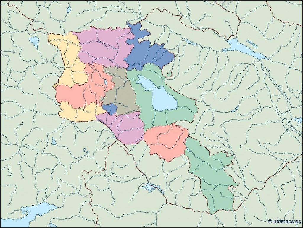 armenia blind map