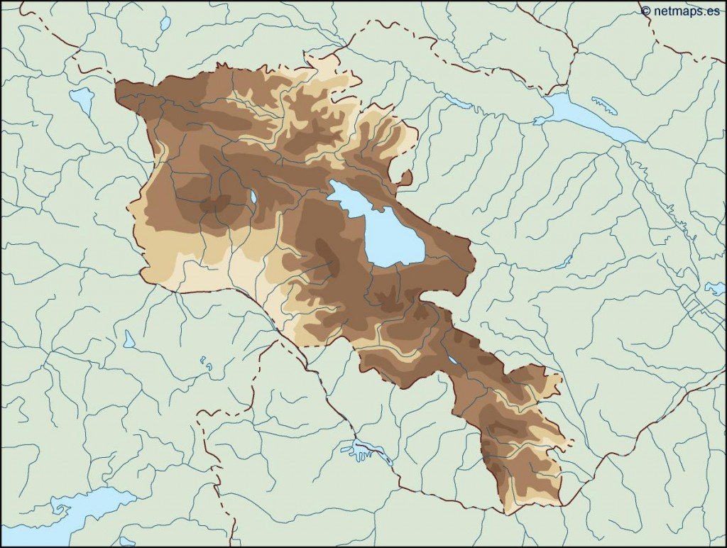 armenia illustrator map