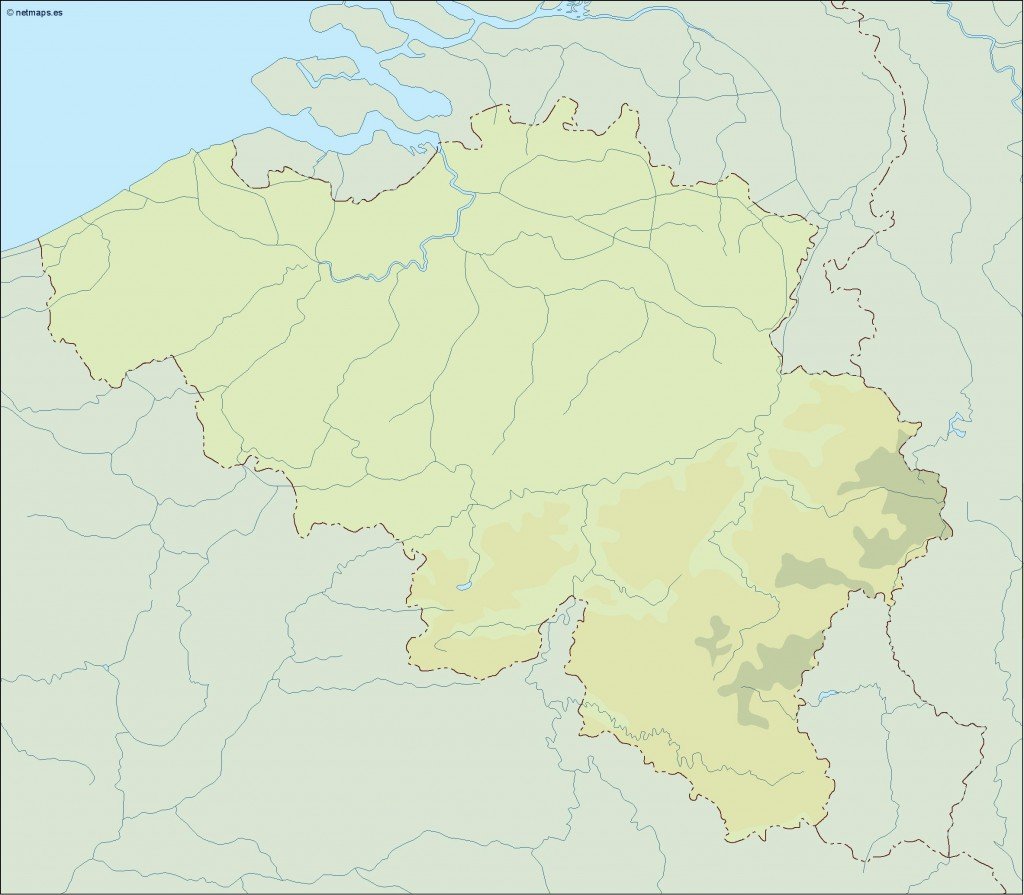 belgium illustrator map