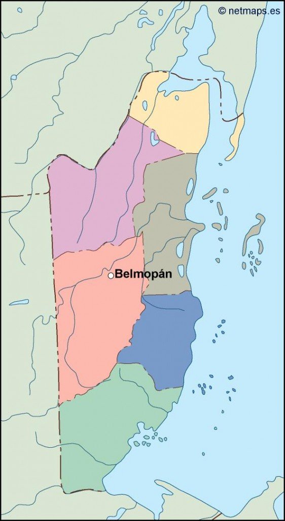 belize vector map