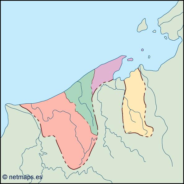brunei blind map