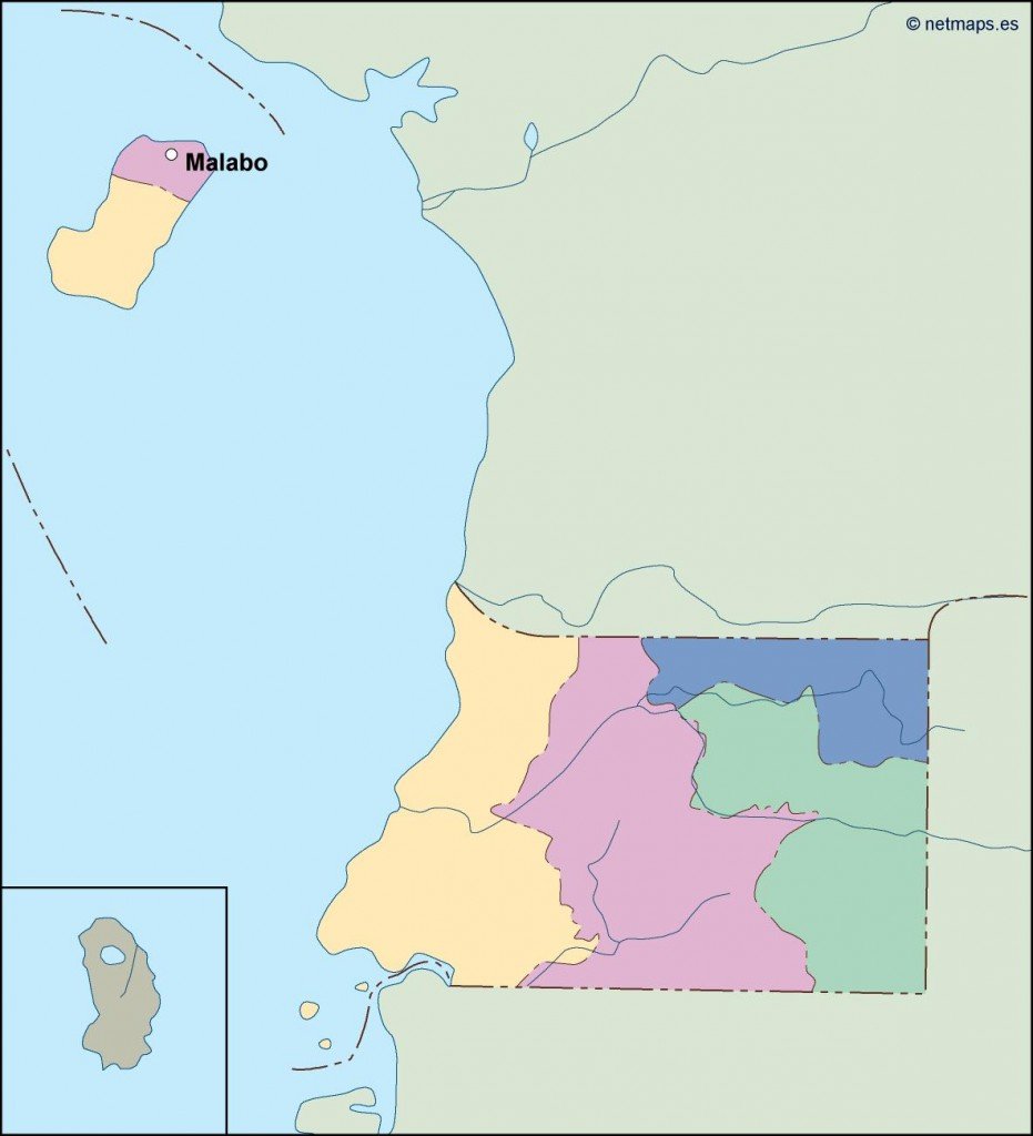 equatorial guinea vector map