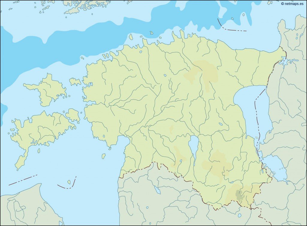 estonia illustrator map