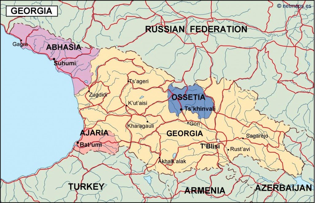 georgia political map