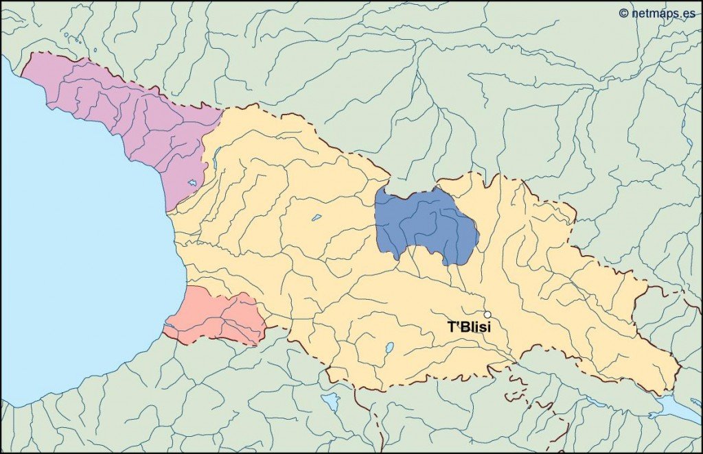 georgia vector map