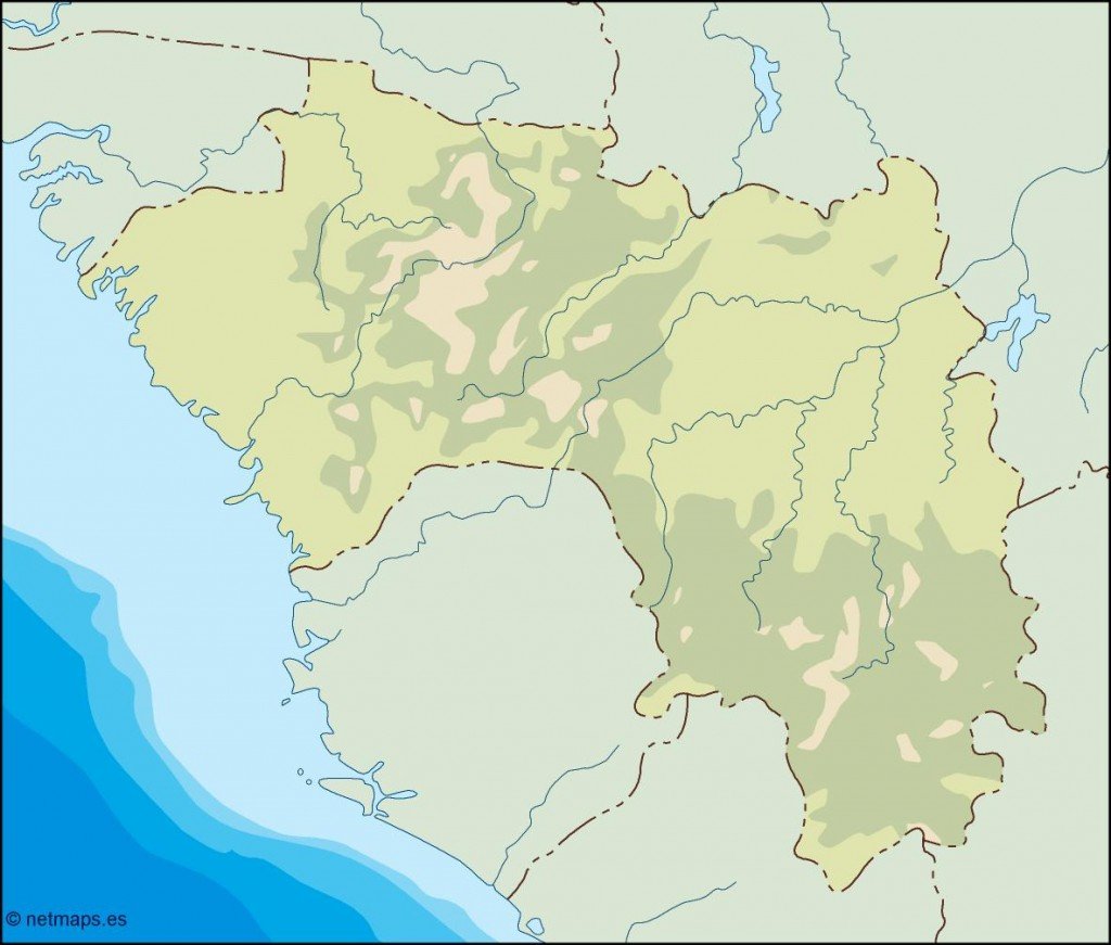 guinea illustrator map