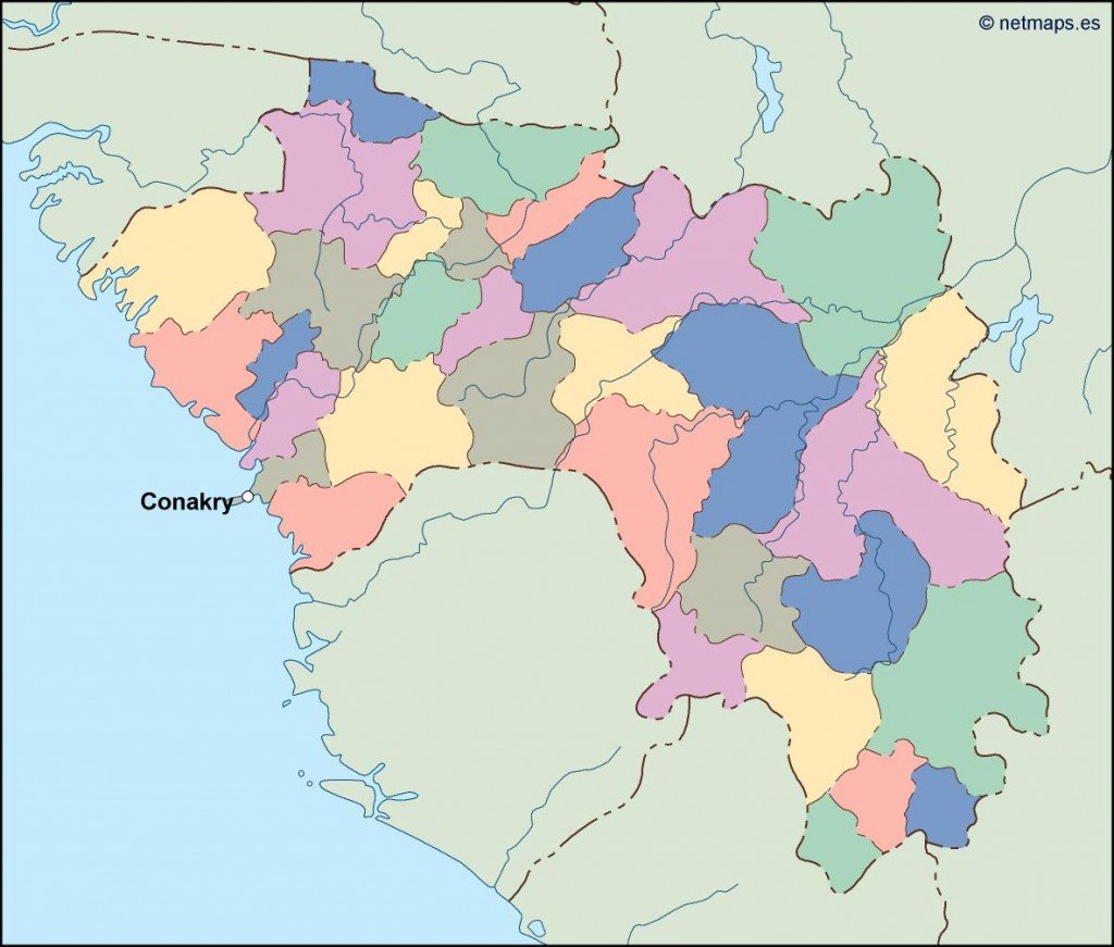 guinea vector map