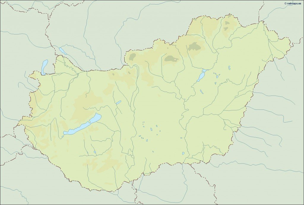 hungary illustrator map