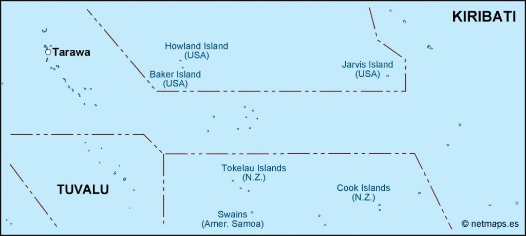 kiribati political map