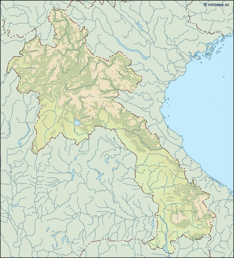 laos illustrator map