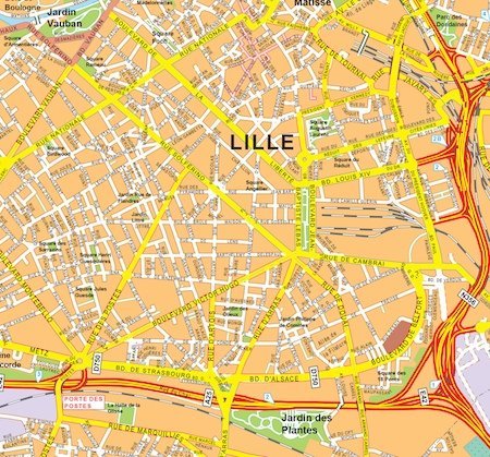 lille vector map