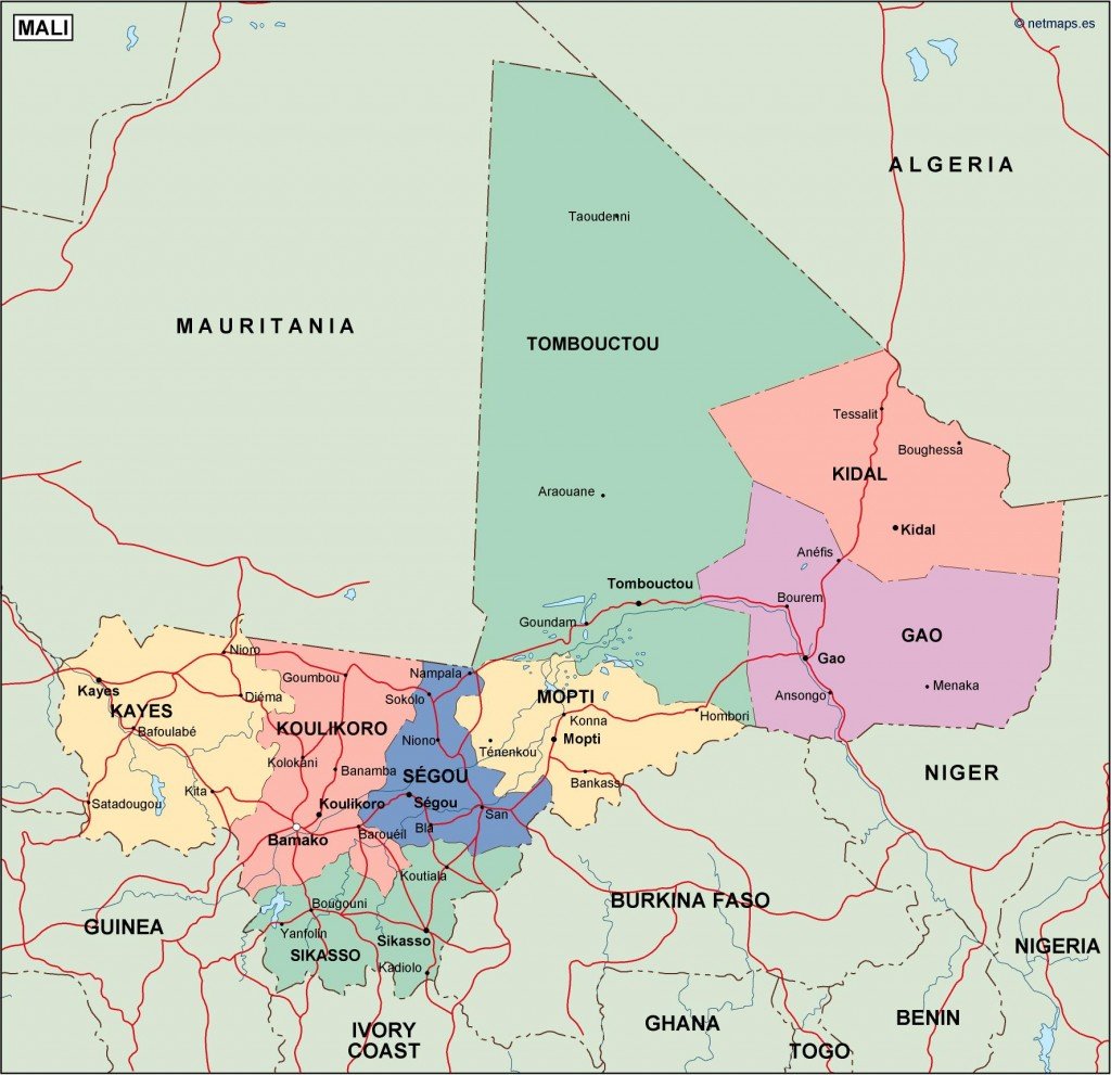 mali political map
