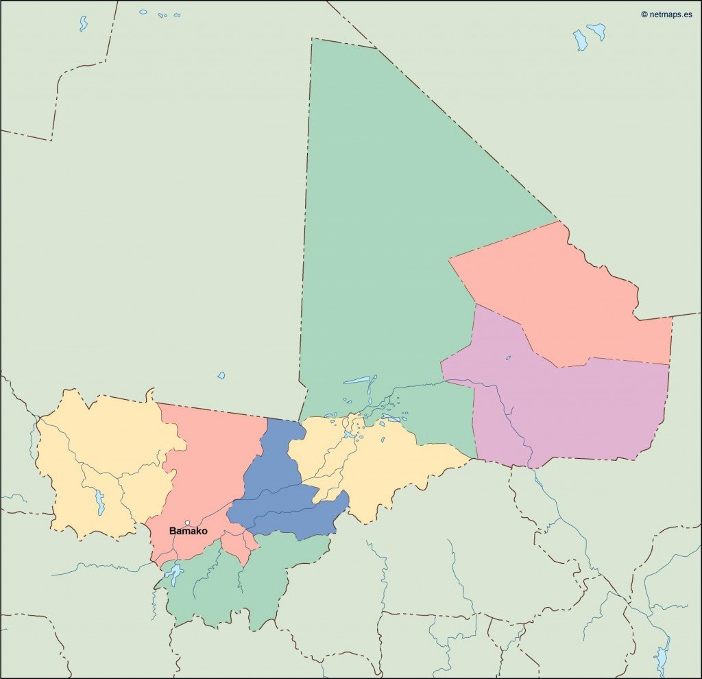 mali vector map