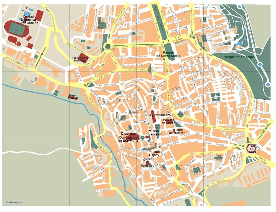 mapa caceres