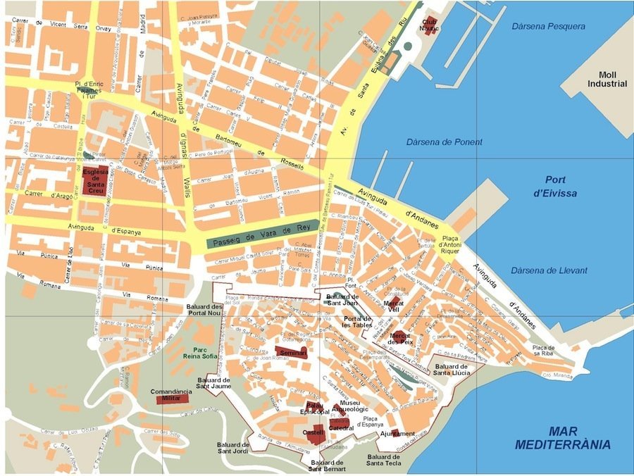 mapa ibiza