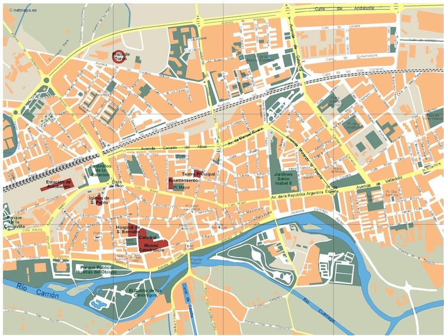mapa palencia