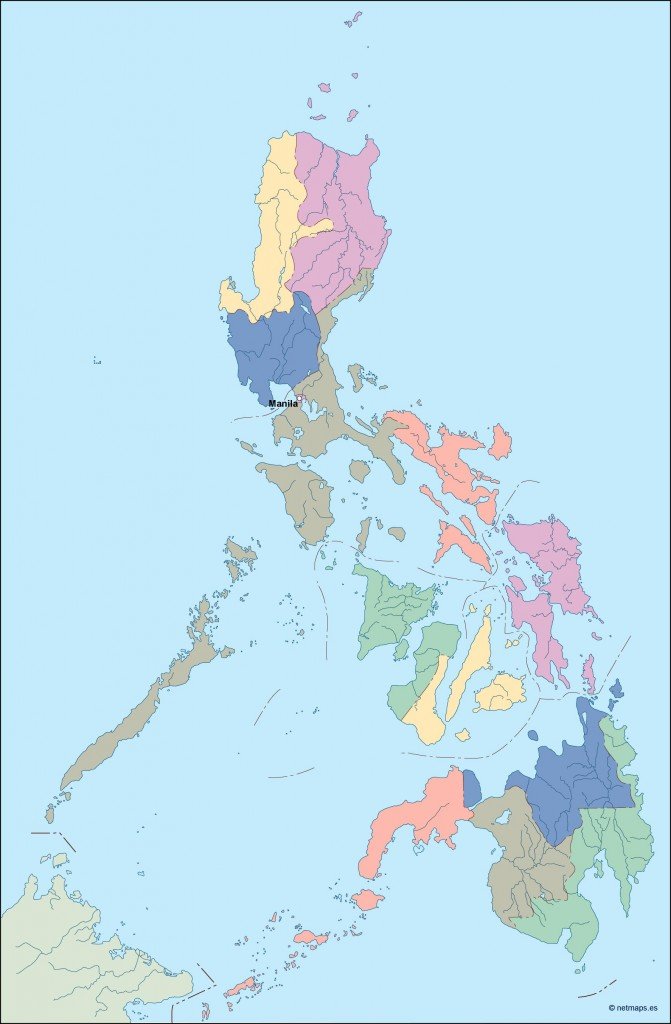 philippines vector map