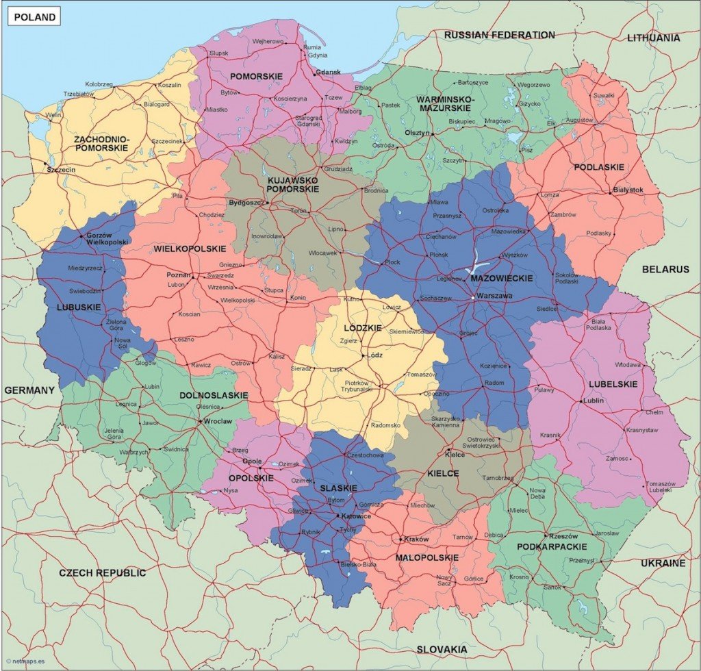poland political map