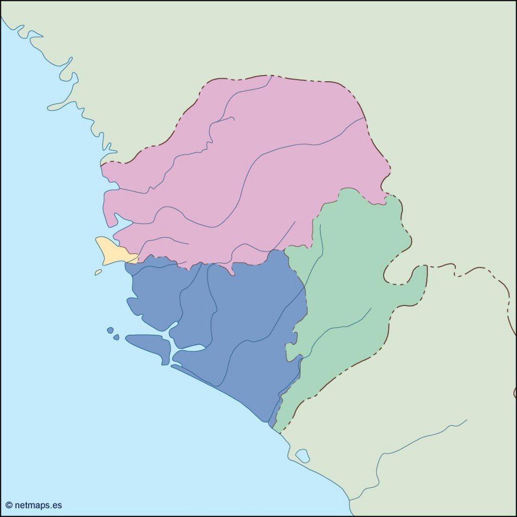 sierra leone blind map