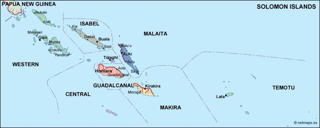 solomon political map
