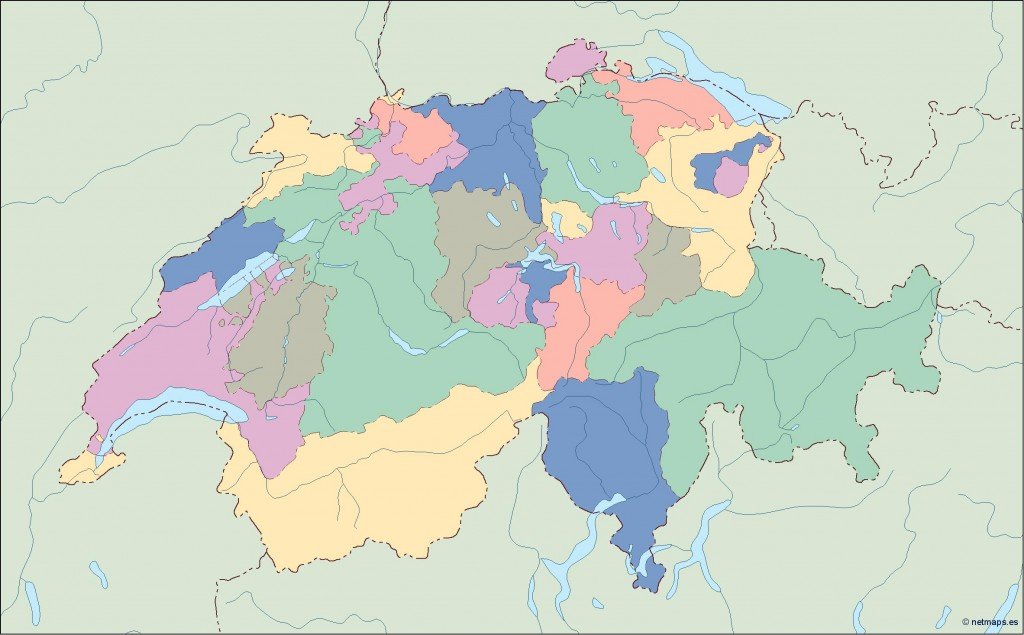 switzerland blind map