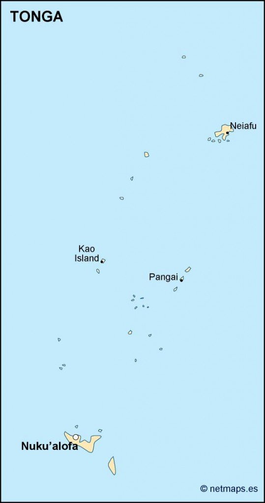 tonga political map