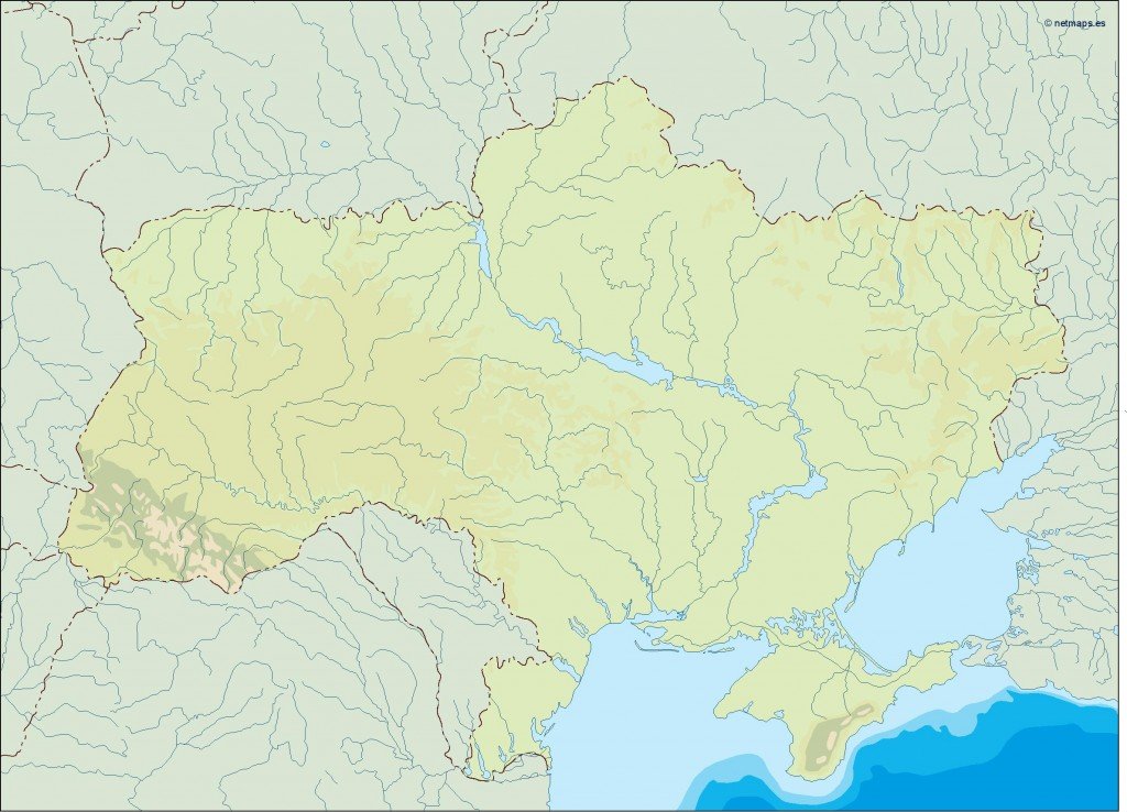 ukraine illustrator map