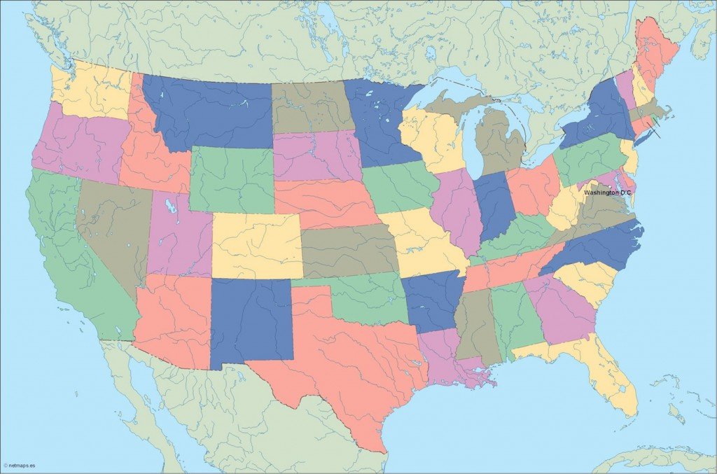 usa vector map