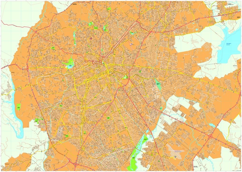 Curitiba vector map