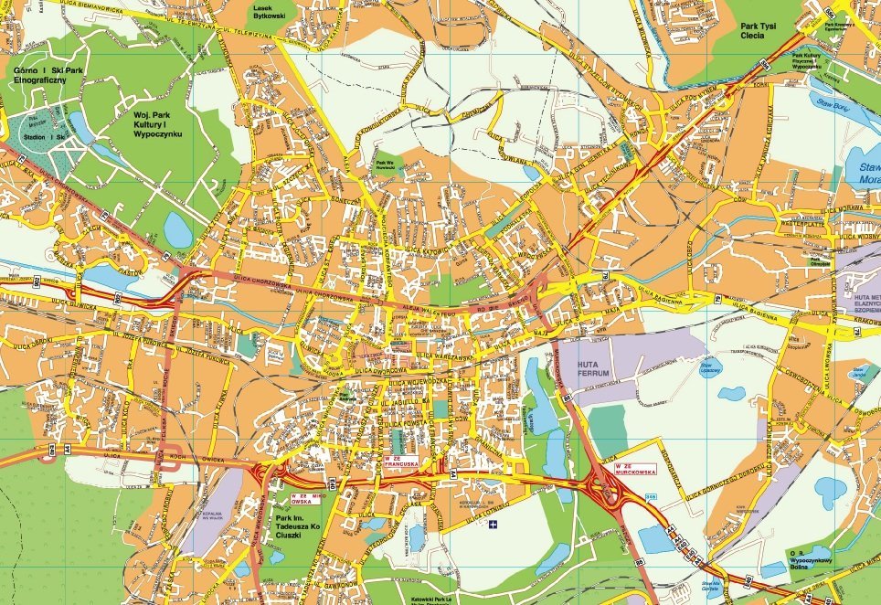 Katowice EPS map