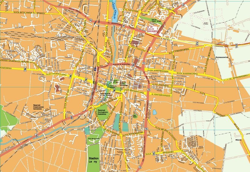 Kielce EPS map