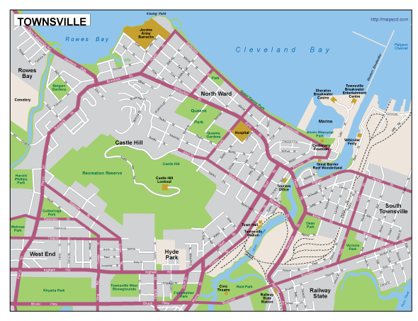 Townsville EPS map