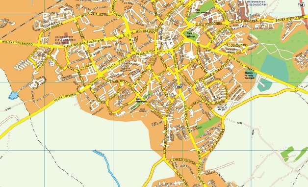 Zielona gora EPS map