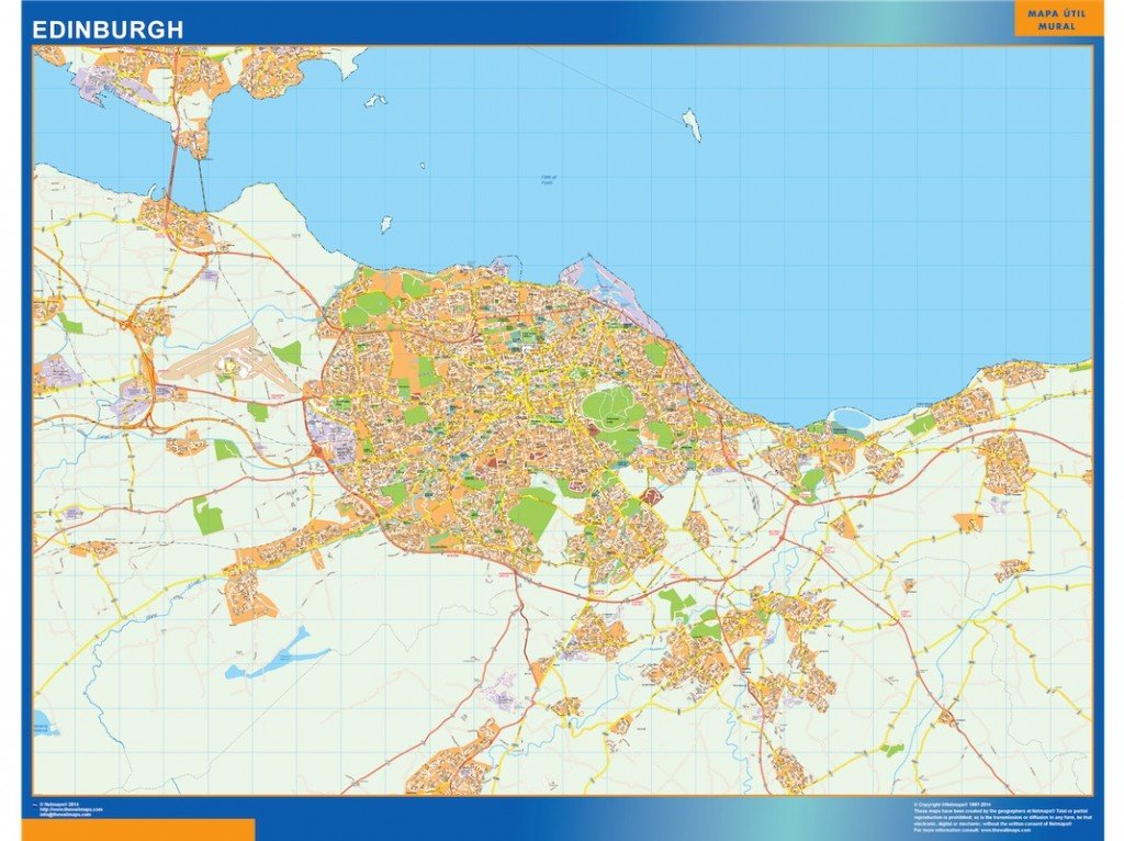 edinburgh vector map