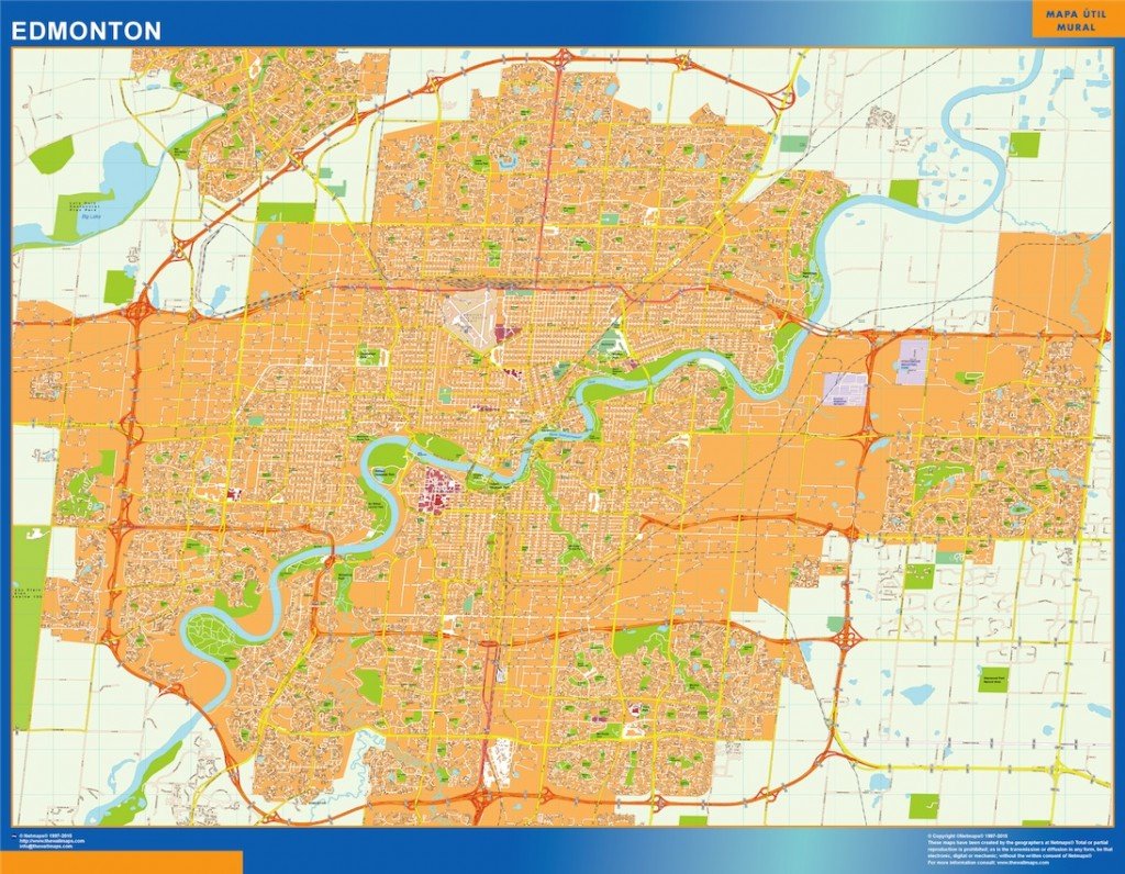 edmonton vector map