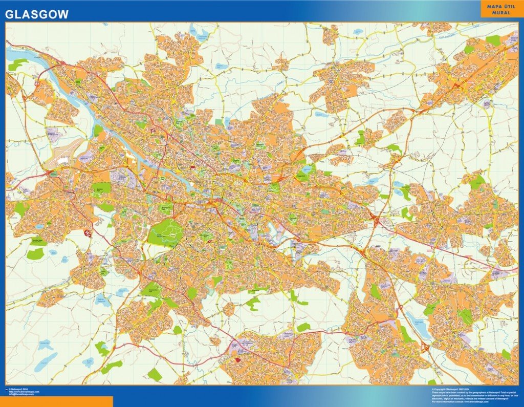 glasgow vector map