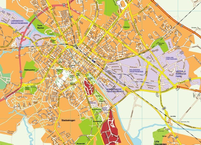 karta uppsala