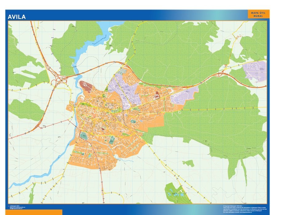 mapa vectorial avila