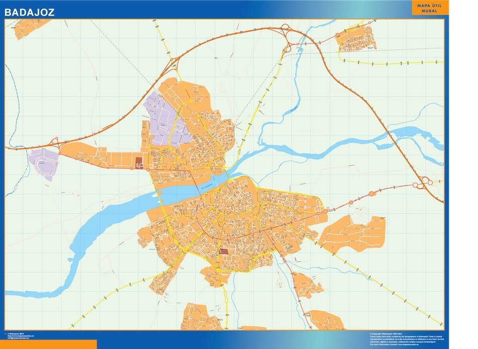 mapa vectorial badajoz