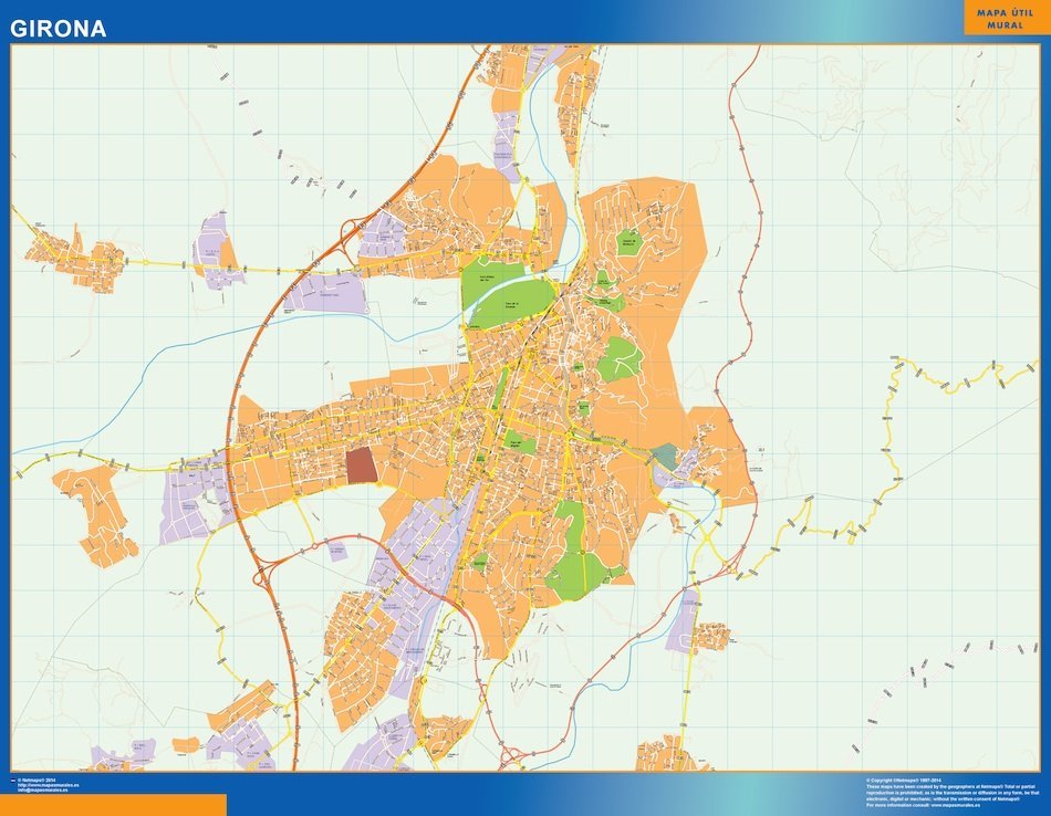 mapa vectorial girona