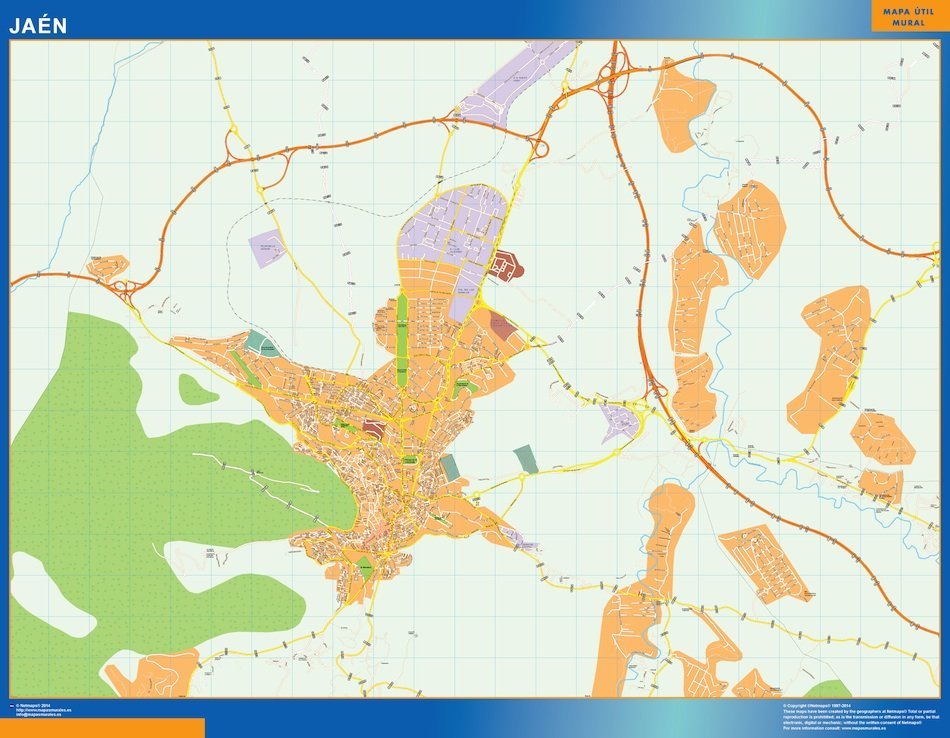 mapa vectorial jaen